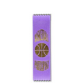 2"x8" Participant Stock Event Ribbons (BASKETBALL) Lapels